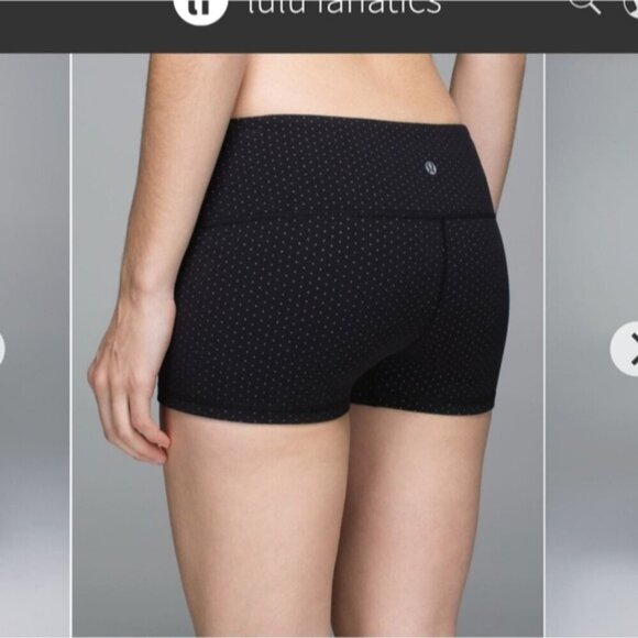 lululemon athletica Pants - Lululemon Boogie shorts teeny dot black white